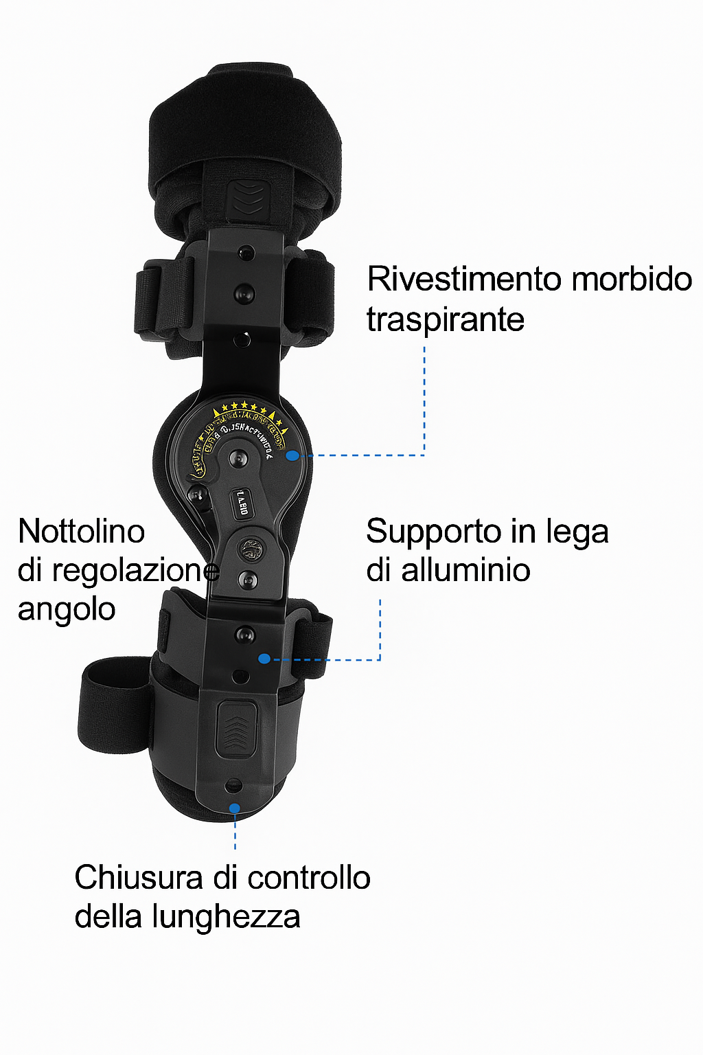 Tutore gomito articolato con fascia MORPH